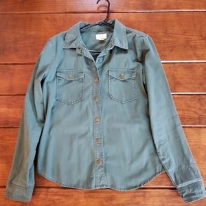 Forever 21 Denim Green Jacket